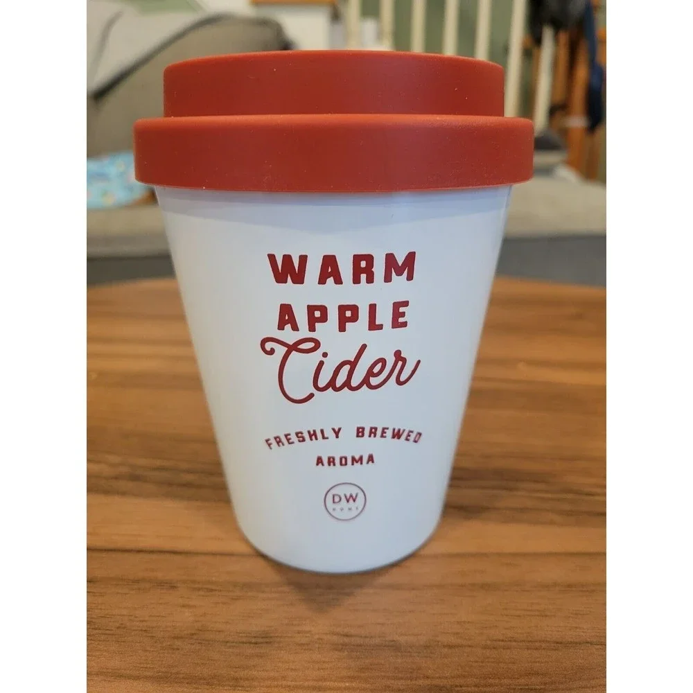 DW HOME Scented Candle Cup of Joe Collection Warm Apple Cider 11oz NWT - Picture 2 of 4